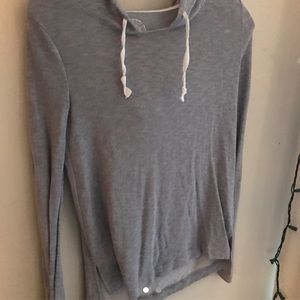 SO lightweight gray hoodie
